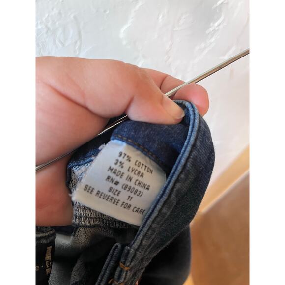 Y2K lei Pull On Flare Corset Jeans Sz 11‎ - Picture 5 of 5